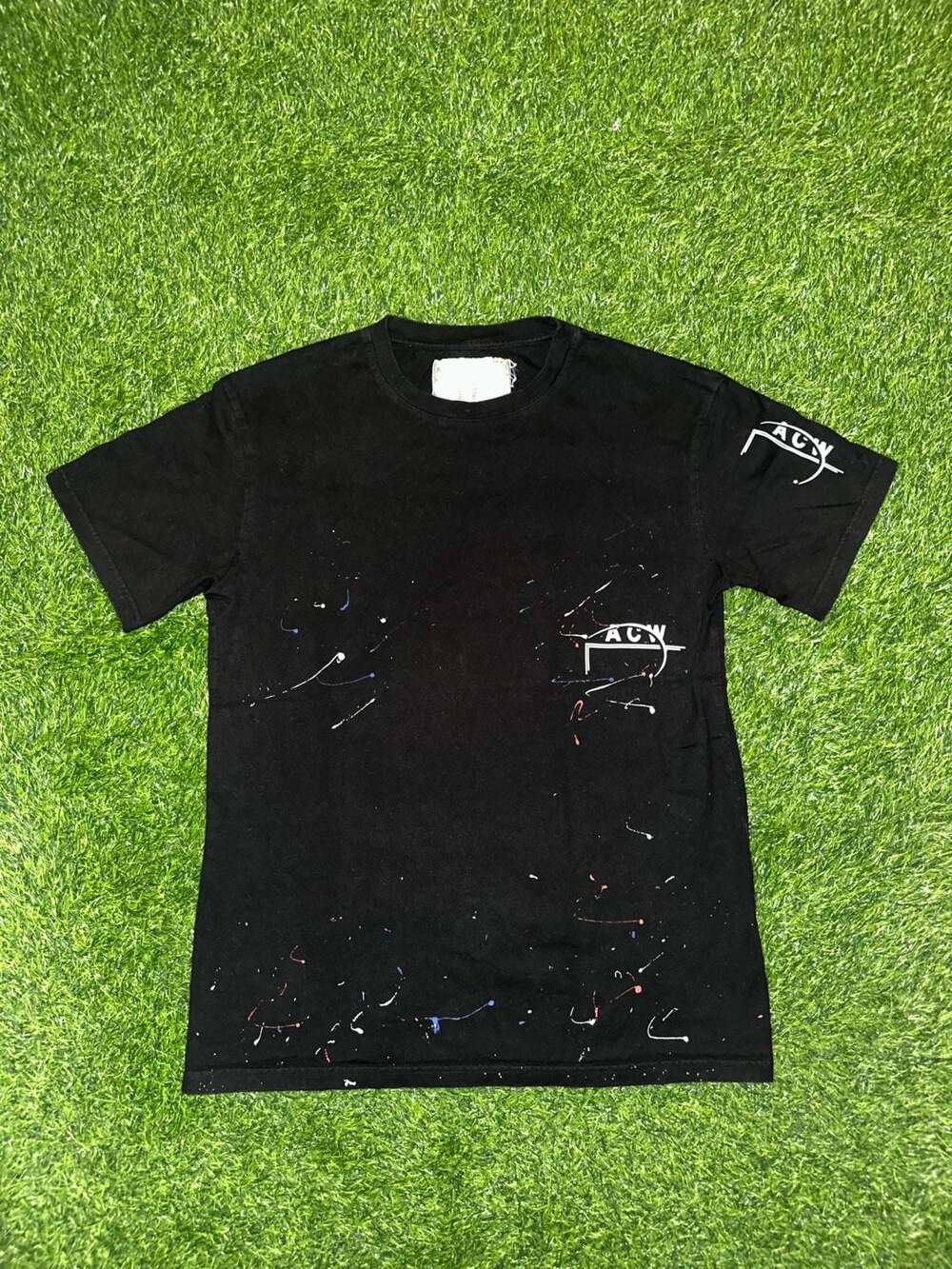 A-COLD-WALL* Paint Splatter T-Shirt Black
